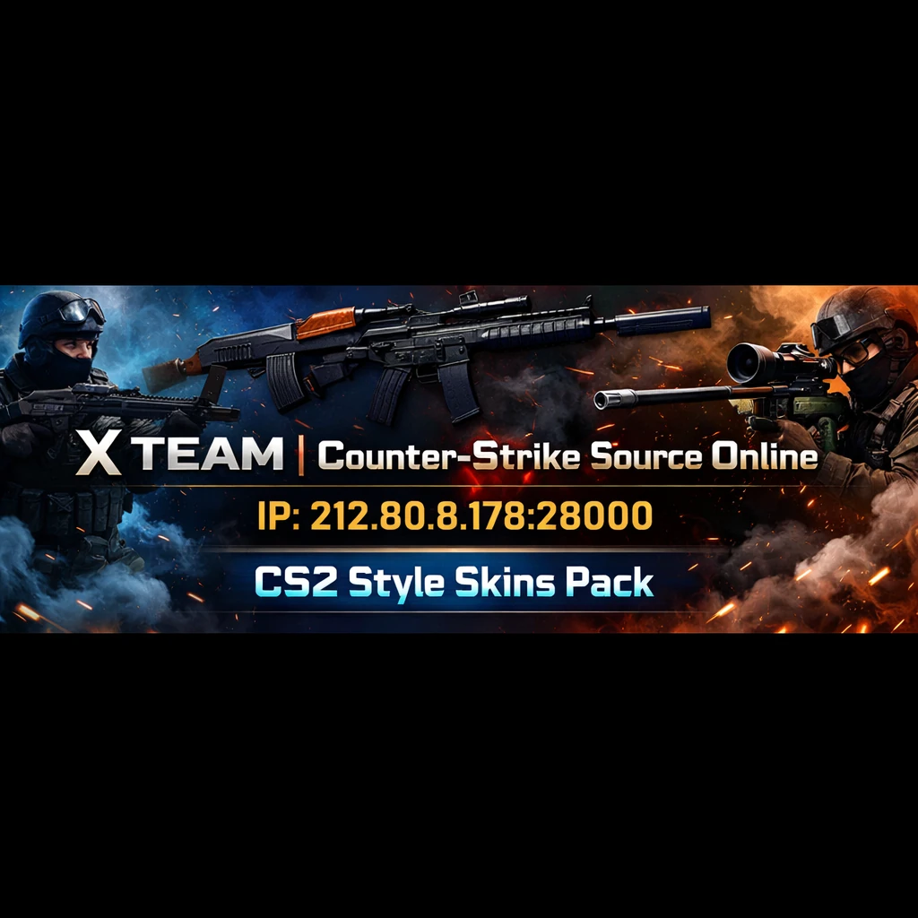 🔥 پک اسکین خفن تبدیل Counter‑Strike: Source به CS2 🔥