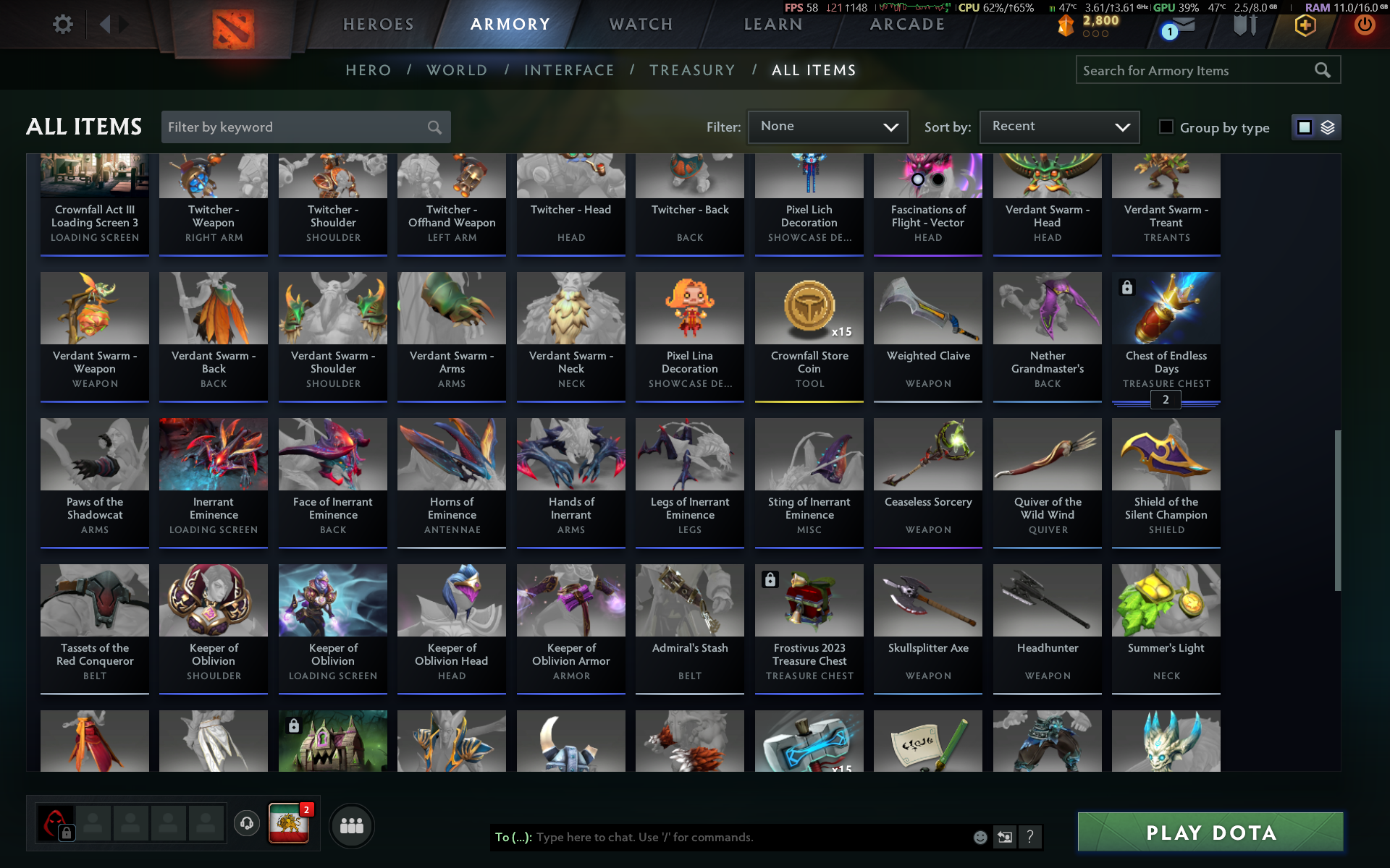 ⚔️🔥 فروش اکانت خاص DOTA 2 (رنک‌دار + اسکین‌های کمیاب) 🔥⚔️